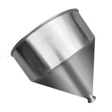 산업용 대형 깔때기 분말 호퍼 공급 반죽 소스 받침대 분배, 29리터(두께 1.5 mm), 1개