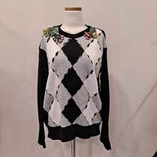 지고트 어깨자수포인트 모혼방니트 ji9a1po01