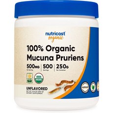 뉴트리코스트 Nutricost 오가닉 무쿠나 프루리언스 벨벳콩 파우더 250그램, 250 그램, 1개