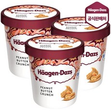 하겐다즈 아이스크림 파인트 피넛버터크런치X3개