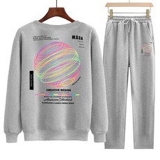 SET 슈프림 특양 오버핏 맨투맨 특양일자팬츠 오션 트레이닝세트