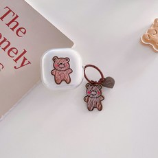 칼리고 갤럭시 버즈2 프로2 라이브 버즈 프로 스케치 케릭터 케이스, 1. 곰