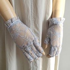 여자꽃레이스반장갑