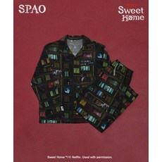 SPAO 스파오 스위트홈 긴팔 잠옷(GREEN)_SPPPE11U07 SPPPE11U07