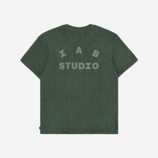 IAB Studio 반팔티 남자 여자 상의 아이앱 스튜디오 타월 티셔츠 딥 그린 Towel T-Shirt Deep Green