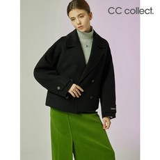 CC콜렉트 더블버튼 핸드메이드 크롭 코트 BK_C234MSG507 274903