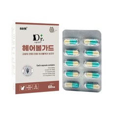 냐옹닥터 헤어볼가드 고양이 헤어볼 영양제 피부 피모 관리 헤어볼 토 소화 보조제, 1개, 60캡슐(2개월)