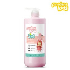 핀덴 키즈 3in1 어린이 샴푸+컨디셔너+바디 복숭아향, 단일상품