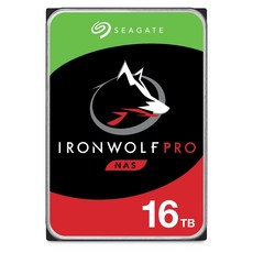 Seagate IronWolf Pro 16TB 7200 RPM SATA 6Gb/s 3.5 NAS HDD 하드디스크[세금포함] [정품] (ST16000NE000) 데스크탑 컴퓨터 P - st16000ne000