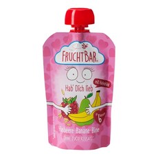 프루트바 이유식 파우치 아기퓨레 라즈베리 바나나 배 오트밀크 100g 6개월, 1개