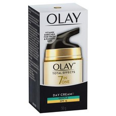뉴질랜드 올레이 Olay 토탈 이펙트 7 in 원 젠틀 SPF15 데이 크림, 5개, 50g