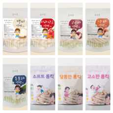 올바름 떡뻥 백미 사과 당근 고구마 양파 복분자 단호박 시금치 딸기 달콤한킥 뻥튀기 아기과자 쌀과자 15종, 사과당근떡뻥
