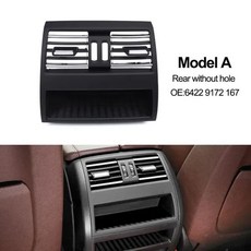 자동차 그릴망 튜닝 후면 에어컨 AC 벤트 그릴 패널 커버 BMW 호환 5 시리즈 F10 F11 F18 64229172167 64229158312, 04 Model A with chrome, 1개