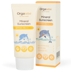 오가베베 무기자차 썬크림 SPF50 유아선크림 베이비 물놀이, 50g, 1개