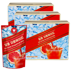 여름 프리미엄 파우치 음료 자몽에이드 무탄산, 30개, 230ml