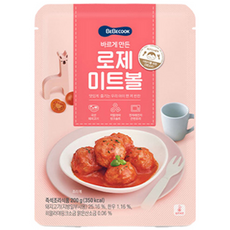 베베쿡 바르게 만든 로제미트볼 200g, 1개