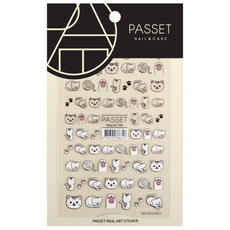 Passet 美甲貼, ART-199(貓咪款), 1張