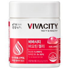 VIVACITY Binggrae保健tft生物素軟糖 荔枝口味 248g, 1個, 62顆