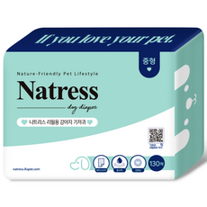 Natress 尿布墊補充包130片, M號, 1包
