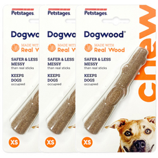 Petstages DOGWOOD 潔牙骨玩具, 單色, 3個
