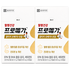 종근당건강 프로메가 알티지 오메가3 듀얼, 60정, 2개