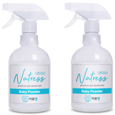 Natress 寵物犬除臭噴霧 爽身粉香, 650ml, 2個
