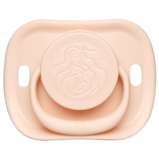 upis 矽膠安撫奶嘴, 第1階段(0個月以上), Pink Beige, 1個