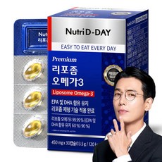 뉴트리디데이 프리미엄 리포좀 오메가3 13.5g, 30정, 1개