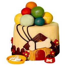 견우재 강아지 케이크 수제 생일 간식, 1개, 700g, 풍선 케이크