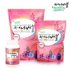 써니버블 구연산 천연세제 리필형, 3kg, 1개