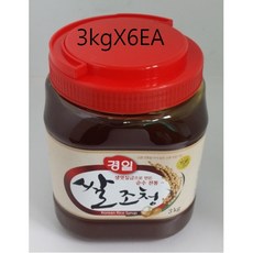 경일 원하프박스-우리쌀조청엿3kgX6개-경일총알배송, 18kg, 6개, 3kg