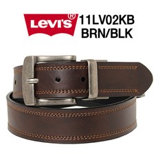 Levis 리바이스 벨트 11LV02KB (브라운_블랙) 빅사이즈 44까지