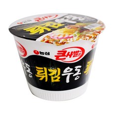농심 튀김우동 큰사발면 111g, 8개