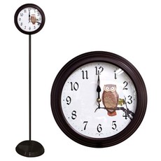 스탠드부엉이시계