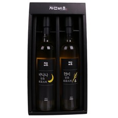 자연비초 발효식초 현미식초 호박식초 파인애플식초 선물세트, 바나나+현미, 세트