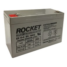 [연축전지] 로케트 ES10-6 6V 10A /납전지/전동차/예비보조전력/배터리, 1개, 1개