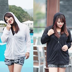 미미앤바비 HOT 빅사이즈 비치여름집업, 블랙