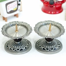 로즈 촛대 2P 주석, 단일상품