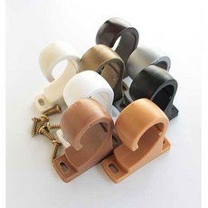 준앤컴퍼니 25mm 일반 브라켓, 화이트, 3개 1조