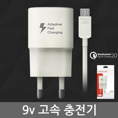 TEMPLE 템플러 가정용 2.0a 9v usb 1구 고속충전기 유선충전기, 템플러 USB 충전어댑터+5핀케이블[9V 급속]