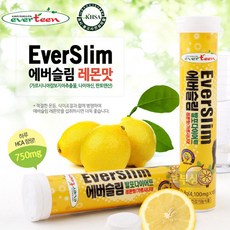 에버틴 에버슬림 발포 다이어트 레몬맛 가르시니아 1통 4100mg, 1_레몬맛 1통 18정, 1개
