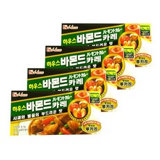 농심 하우스 바몬드카레 약간매운맛, 115g, 4개