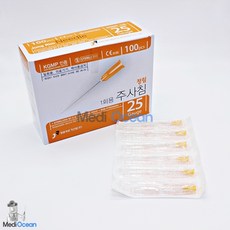 정림 일회용주사침(Long Needle) 25G 2inch 판매단위:박스(100개), 1개