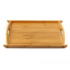 대나무손잡이쟁반대형 52cm×34.5cm 고급식기, 단일상품
