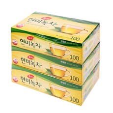 동서 현미녹차 100티백 X 3팩, 1.5g, 100개입, 3개