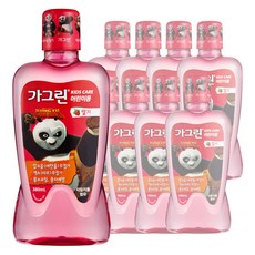 가그린 유아구강세정제 딸기향 380ml, 12개