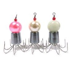 낚시 팔발이 쭈꾸미볼 애자 핑크, 5개입, 50g