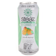 스티즈 제로 칼로리 아이스드 그린 티 피치 망고 비건, 473ml, 1개