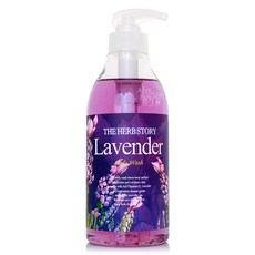 더허브스토리 아로마 바디워시 라벤다, 3개, 500ml