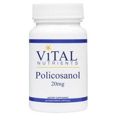 바이탈뉴트리언츠 폴리코사놀 20mg 베지테리안 캡슐, 60개입, 1개, 60정